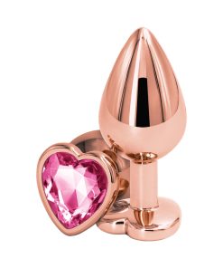 Rear Assets Rose Gold Heart Plug Medium Pink