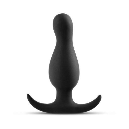 Anal Adventures Platinum Silicone Curve Plug Black - Image 3