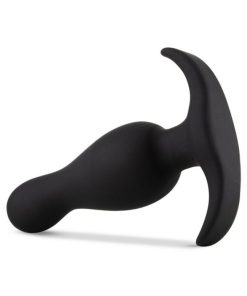 Anal Adventures Platinum Silicone Curve Plug Black