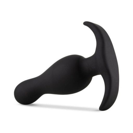 Anal Adventures Platinum Silicone Curve Plug Black - Image 4