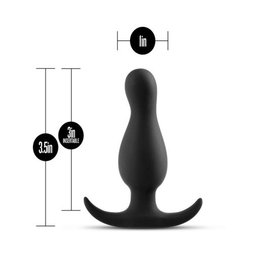Anal Adventures Platinum Silicone Curve Plug Black - Image 6