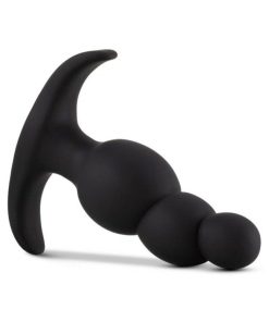 Anal Adventures Platinum Silicone Stacked Plug Black