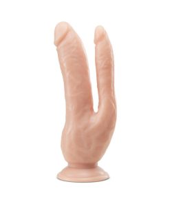 Dr. Skin Dp Cock Realistic 8 In. Dual Entry Dildo Beige