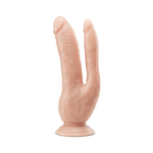 Dr. Skin Dp Cock Realistic 8 In. Dual Entry Dildo Beige - Image 2