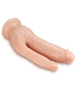 Dr. Skin Dp Cock Realistic 8 In. Dual Entry Dildo Beige