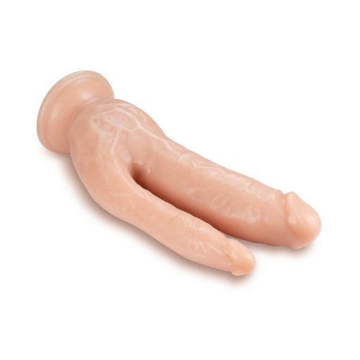 Dr. Skin Dp Cock Realistic 8 In. Dual Entry Dildo Beige - Image 3