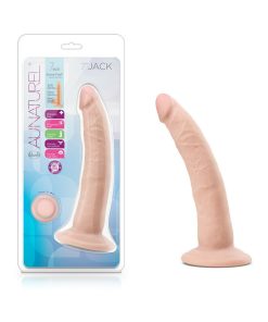 Au Naturel Jack 7.5 In. Posable Dual Density Dildo Beige