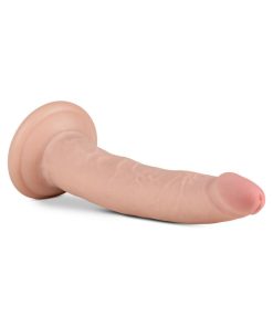 Au Naturel Jack 7.5 In. Posable Dual Density Dildo Beige