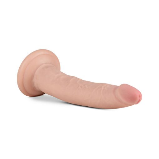 Au Naturel Jack 7.5 In. Posable Dual Density Dildo Beige - Image 3