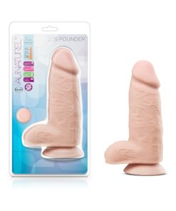 Au Naturel 2.75 Pounder 10 In. Posable Dual Density Dildo With Balls Beige