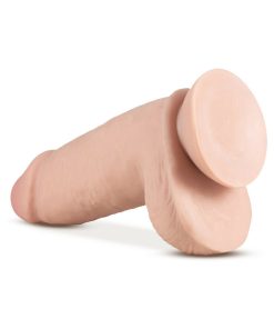 Au Naturel 2.75 Pounder 10 In. Posable Dual Density Dildo With Balls Beige