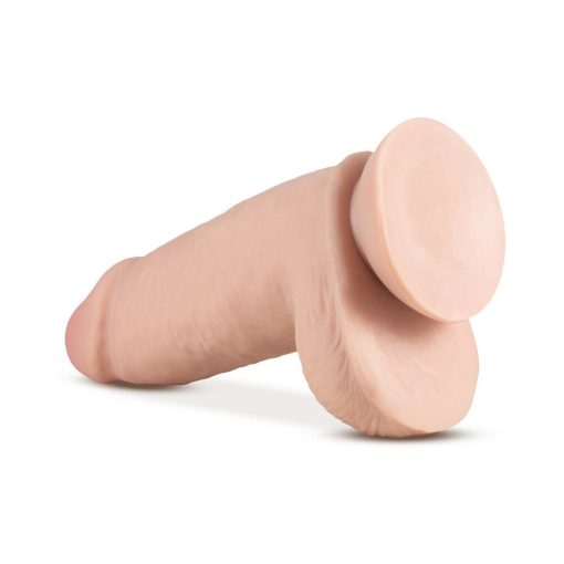 Au Naturel 2.75 Pounder 10 In. Posable Dual Density Dildo With Balls Beige - Image 4