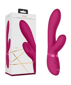 Vive Kyra Rechargeable Pulse-Wave Silicone Rabbit Vibrator Pink
