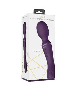 Vive Enora Dual-Ended G-Spot & Wand Pulse-Wave Vibrator – Purple