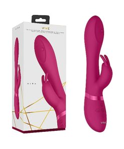 Vive Mira Rechargeable 360° Spinning Silicone Rabbit Vibrator Pink