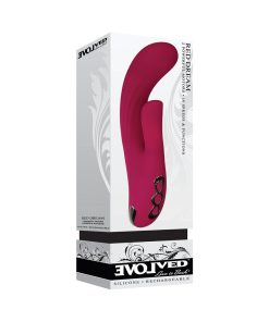 Evolved Red Dream Rechargeable Silicone Dual Stimulator