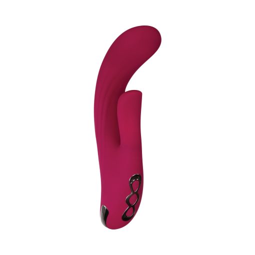 Evolved Red Dream Rechargeable Silicone Dual Stimulator - Image 3