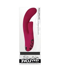 Evolved Red Dream Rechargeable Silicone Dual Stimulator
