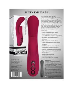 Evolved Red Dream Rechargeable Silicone Dual Stimulator