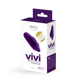 Vedo Vivi Rechargeable Finger Vibe Deep Purple