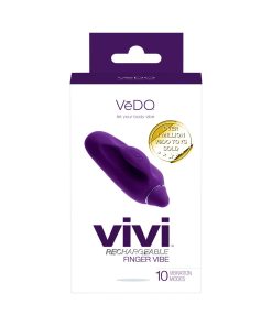 Vedo Vivi Rechargeable Finger Vibe Deep Purple