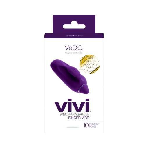 Vedo Vivi Rechargeable Finger Vibe Deep Purple - Image 5
