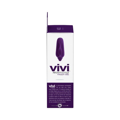 Vedo Vivi Rechargeable Finger Vibe Deep Purple - Image 7
