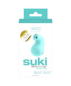 Vedo Suki Sonic Suction Rechargeable Vibrator Tease Me Turquoise