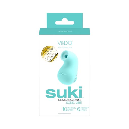Vedo Suki Sonic Suction Rechargeable Vibrator Tease Me Turquoise - Image 5