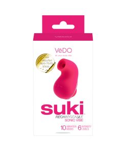 Suki Sonic Suction Rechargeable Vibrator Foxy Pink