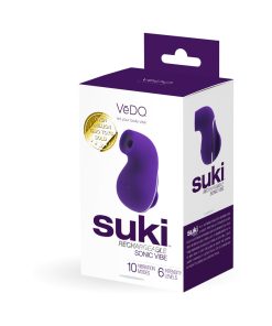 Vedo Suki Sonic Suction Rechargeable Vibrator Deep Purple
