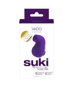 Vedo Suki Sonic Suction Rechargeable Vibrator Deep Purple