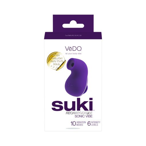 Vedo Suki Sonic Suction Rechargeable Vibrator Deep Purple - Image 5