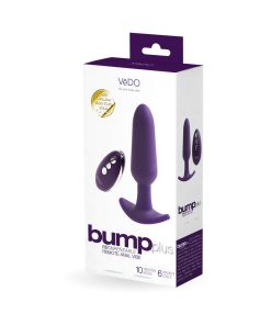 Bump Plus Rechargeable  Remote Control Anal Vibe Purple