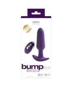Bump Plus Rechargeable Remote Control Anal Vibe Purple