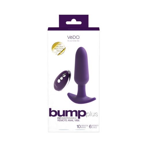 Bump Plus Rechargeable  Remote Control Anal Vibe Purple - Image 5
