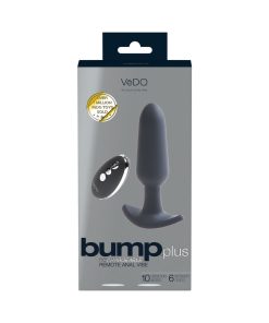 Bump Plus Rechargeable Remote Control Anal Vibe Black