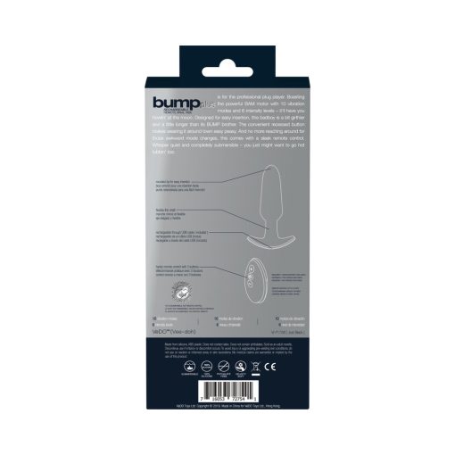 Bump Plus Rechargeable Remote Control Anal Vibe Black - Image 8