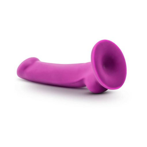 Avant D9 Ergo Mini 7 In. Dual Density Silicone Dildo Violet - Image 3
