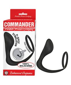 Commander Prostate Pleaser Cockring Black