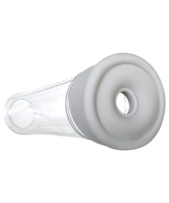 Zero Tolerance Sucking Good Rechargeable Vibrating Vacuum Pump Stroker Clear/White