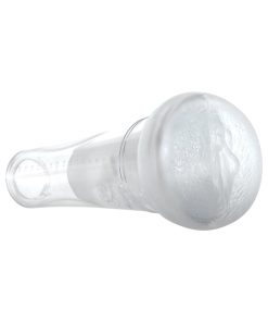 Zero Tolerance Sucking Good Rechargeable Vibrating Vacuum Pump Stroker Clear/White
