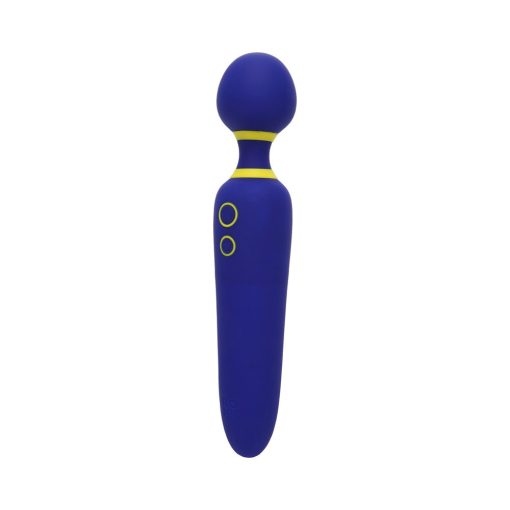 Romp Flip Rechargeable Silicone Wand Massager Blue - Image 2