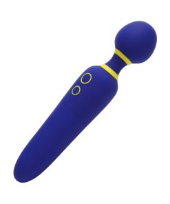 Romp Flip Rechargeable Silicone Wand Massager Blue