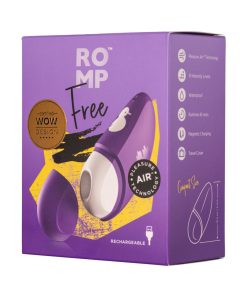 Romp Free Rechargeable Silicone Pleasure Air Clitoral Vibrator Purple