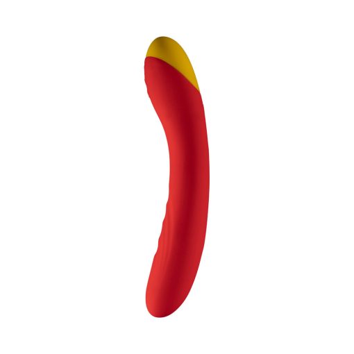 Romp Hype Rechargeable Silicone G-Spot Vibrator Red - Image 3