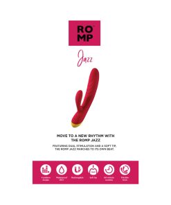 Romp Jazz Rechargeable Silicone Rabbit Vibrator Berry