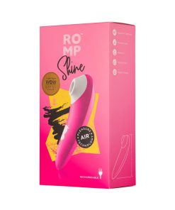Romp Shine Rechargeable Silicone Pleasure Air Clitoral Vibrator Pink