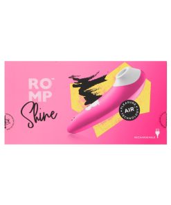 Romp Shine Rechargeable Silicone Pleasure Air Clitoral Vibrator Pink