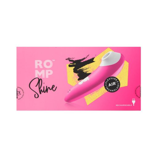 Romp Shine Rechargeable Silicone Pleasure Air Clitoral Vibrator Pink - Image 9